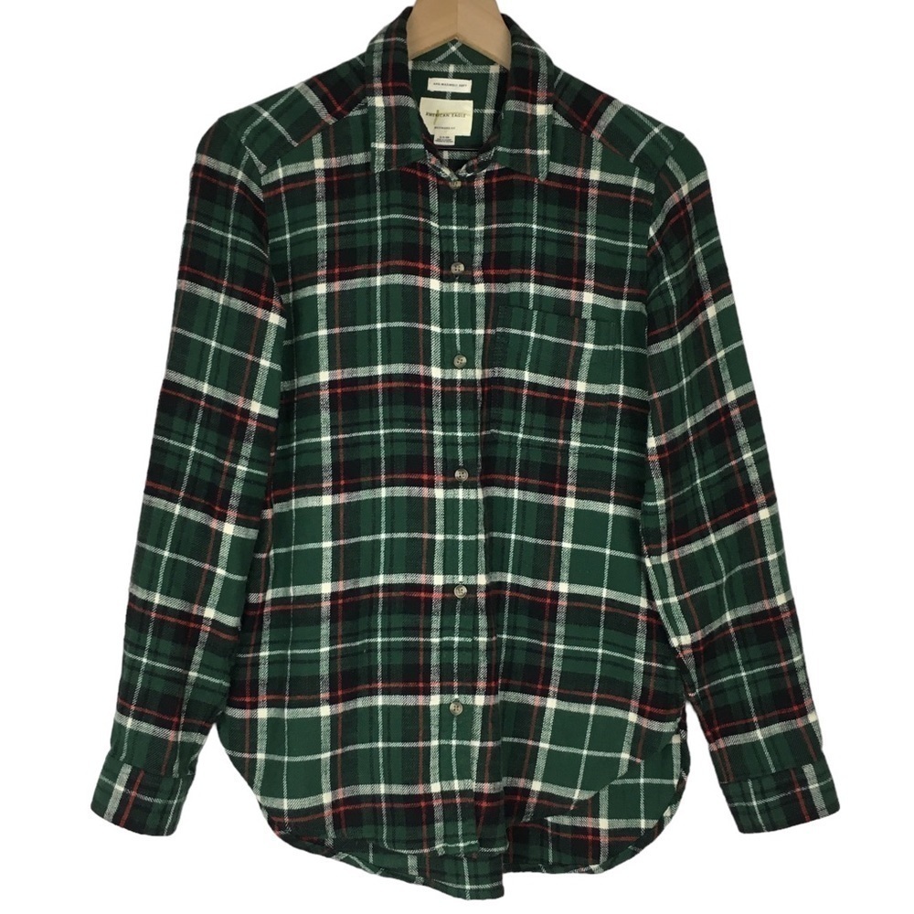 AMERICAN EAGLE Boyfriend Fit Flannel Shirt Plaid Ahh-amazingly Soft Size Small